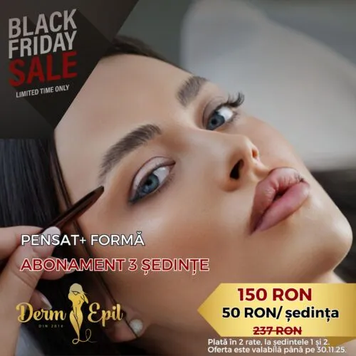 BLACK FRIDAY –ABONAMENT  3 ȘEDINȚE PENSAT + FORMĂ