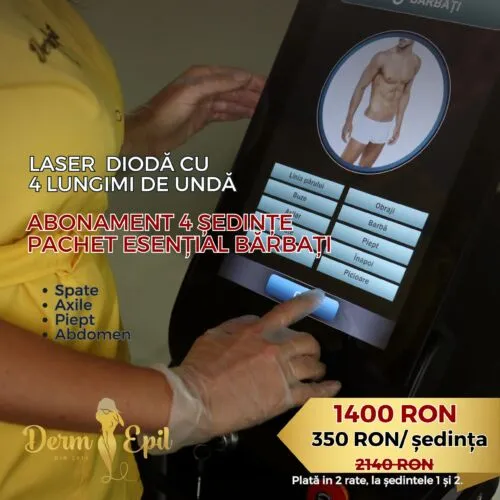 Abonament 4 ședințe Pachet Esențial Bărbați (4 lungimi de undă)