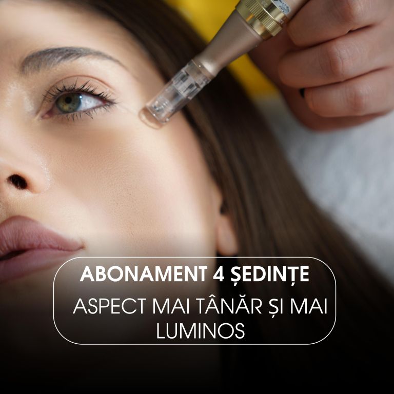 4 Sedinte Microneedling cu Exozomi Anti-Îmbătrânire (Față & Gât)