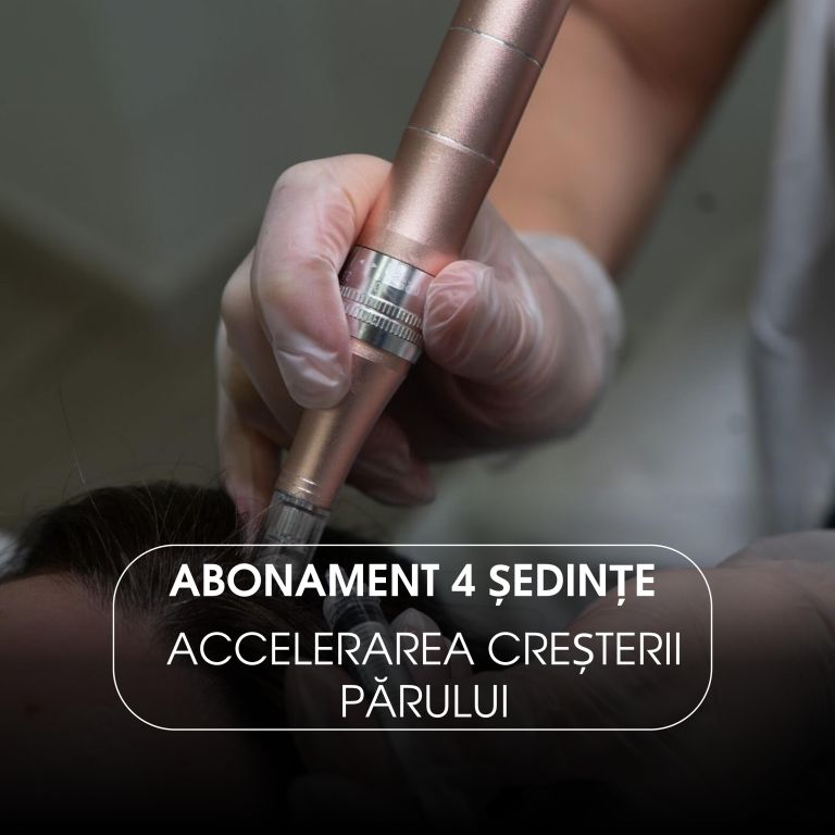 Abonament 4 sedințe Microneedling pentru Creșterea Părului