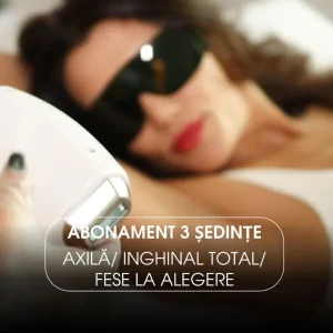 3 Ședințe la alegere: Axilă/ Inghinal Total/ Fese – 3 Lungimi de Undă