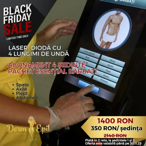 Abonament Black Friday 4 ședințe Pachet Esențial Bărbați (4 lungimi de undă)