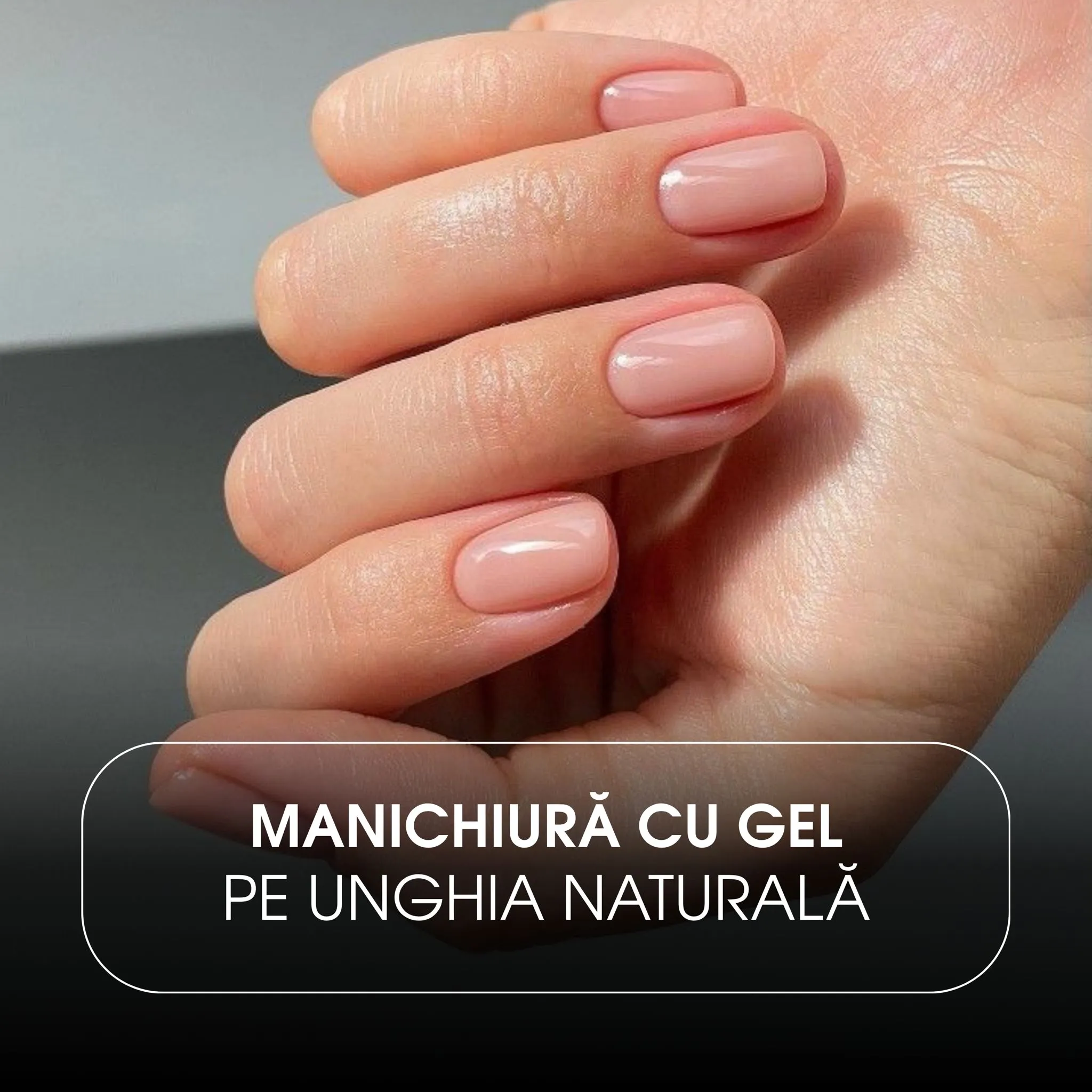 Manichiură cu gel pe unghia naturală