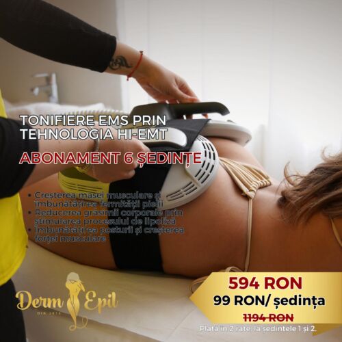 Abonament 6 sed. Tonifiere EMS prin tehnologia HI-EMT