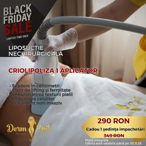 Black Friday Criolipoliză (1 aplicator)