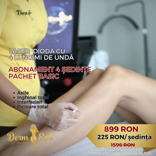 Abonament 4 ședințe Pachet Basic (3 lungimi de undă)